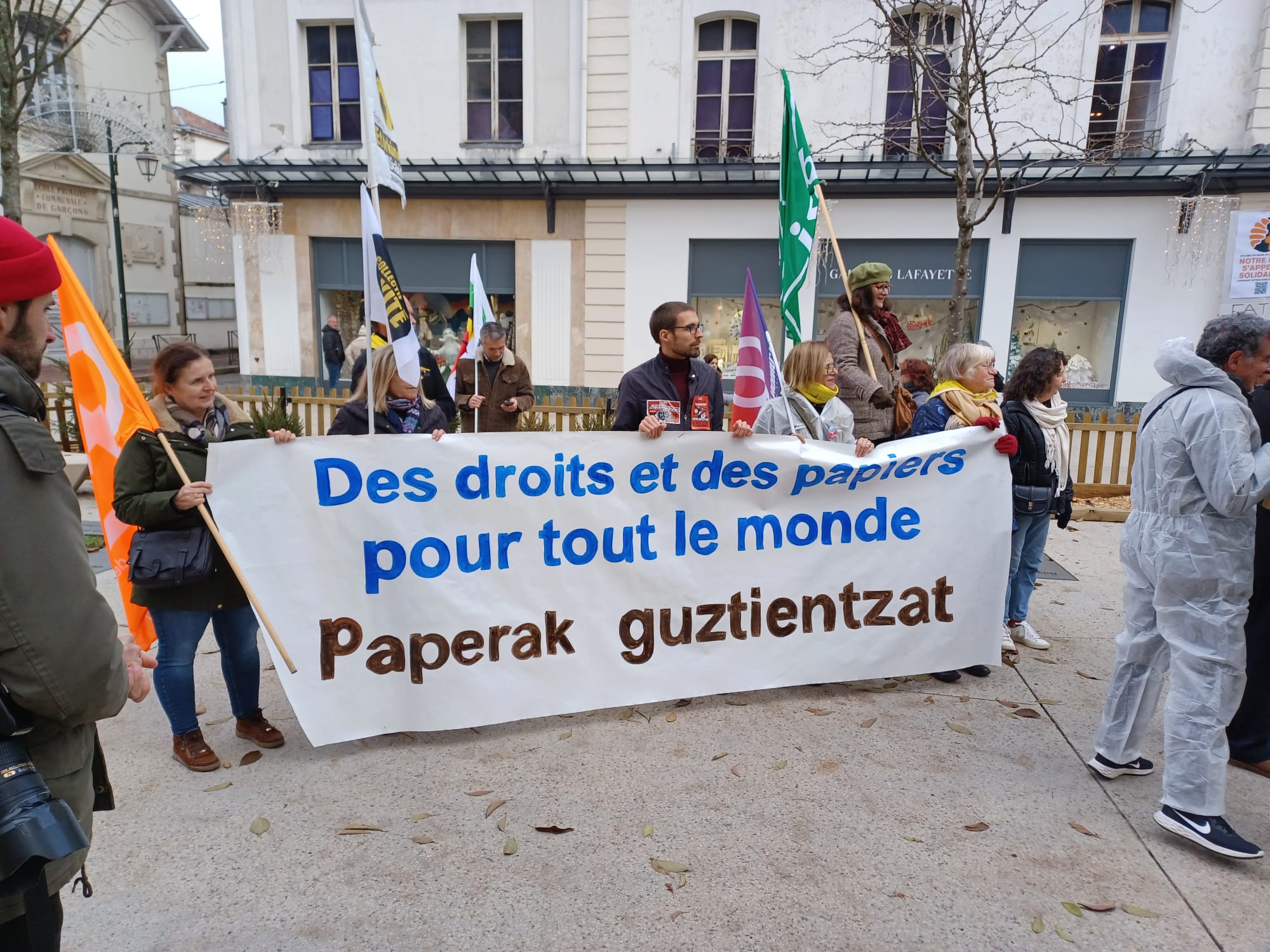 Journée internationale des migrants Bayonne décembre 2022